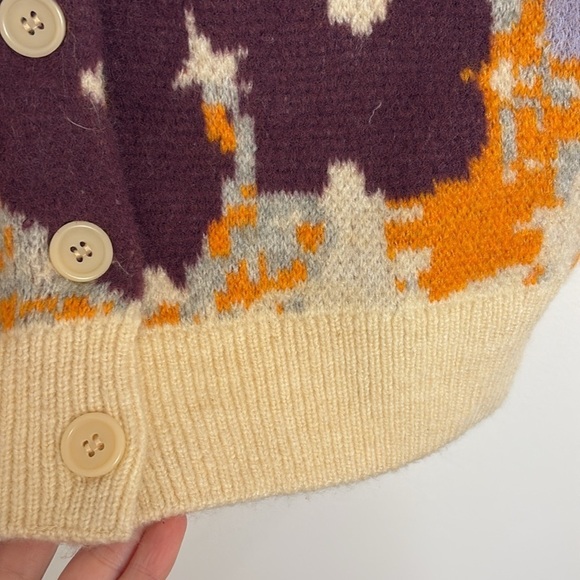 Zara Floral Jacquard Oversized Sweater Vest - Picture 8 of 10